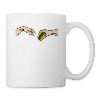 Funny burger type cheeseburger - Mug - white - Right