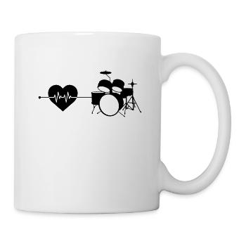 Drums Heartbeat - Mug - white - Right
