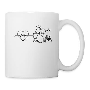 Drums Heartbeat - Mug - white - Right