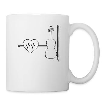 Violin Violin Heartbeat - Mug - white - Right