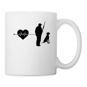 Battement de cœur de chasse - Mug blanc - blanc - Droite