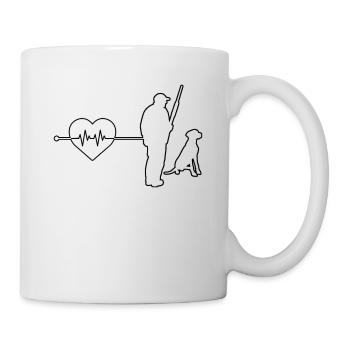 Battement de cœur du chasseur - Mug blanc - blanc - Droite