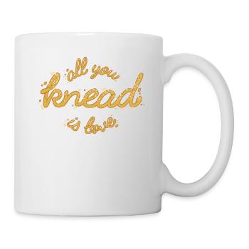 Backen All you knead is love Bäcker - Tasse - Weiß - Rechts