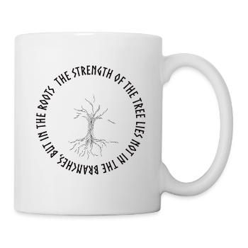 Wikinger nordische Mythologie Lebensbaum Yggdrasi - Tasse - Weiß - Rechts