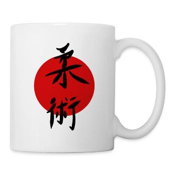 Ju Jutsu Kampfsport Shirt Sticker Jiu Jitsu - Tasse - Weiß - Rechts