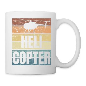 Helicopter Pilots Flying Passion Crunge - Mug - white - Right