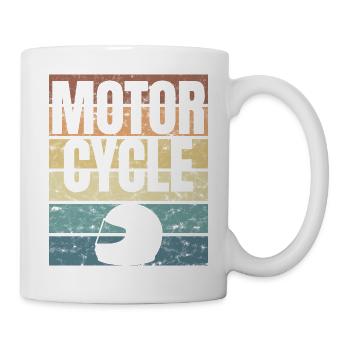 Motorrad Liebe Zweirad Motorsport Benzin Crunge - Tasse - Weiß - Rechts