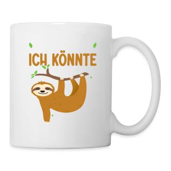 Faultier Arbeitskollegen Büro Spruch - Tasse - Weiß - Rechts