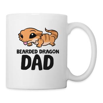 Dragon barbu Papa Lézard Reptile Dragon barbu Papa - Mug blanc - blanc - Droite