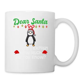 Dear Santa Before I Explain How Much Do You Know - Mug - white - Right