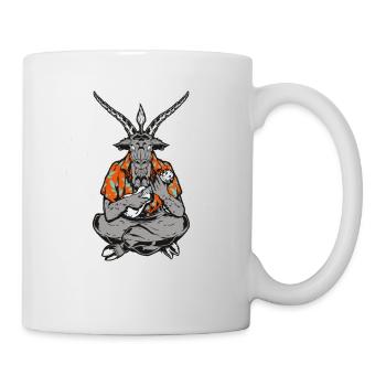 Uke Satan Ukulele Spieler Lustiges Ukulelen - Tasse - Weiß - Rechts