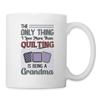 Nähen Quilter Oma Quilten - Tasse - Weiß - Rechts