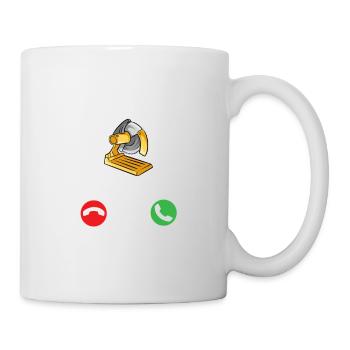 Woodwork appelle Funny Carpenter Construction - Mug blanc - blanc - Droite