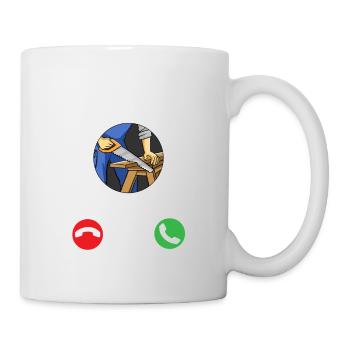 Lustige Holzarbeiten rufen Holzarbeiter Tischlerei - Tasse - Weiß - Rechts