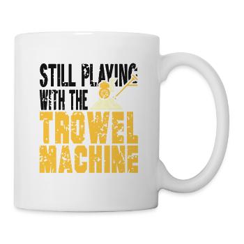 Concrete construction design for construction workers and construction site - Mug - white - Right