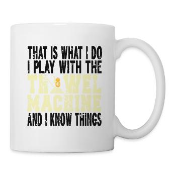 Concrete construction design for construction workers and construction site - Mug - white - Right