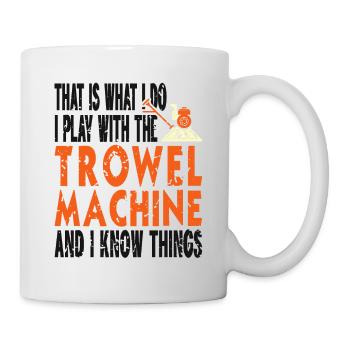 Conception de constructeur en béton pour les constructeurs et le chantier de construction - Mug blanc - blanc - Droite