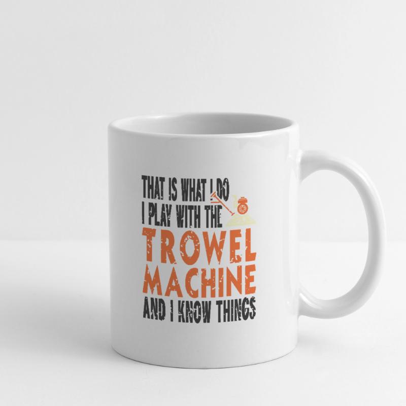 Conception de constructeur en béton pour les constructeurs et le chantier de construction Mug blanc