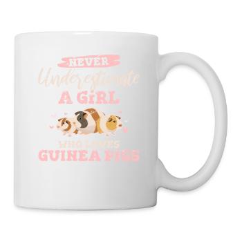 Fille qui aime les cochons d’Inde Amant Maman Filles Femmes C - Mug blanc - blanc - Droite