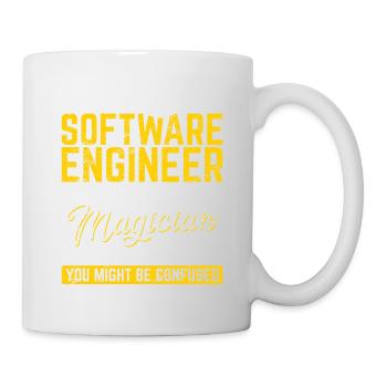 Software Engineer Not A Magician Programmer Develo - Mug - white - Right