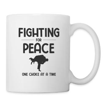BJJ Jiu Jitsu - Tasse - Weiß - Rechts