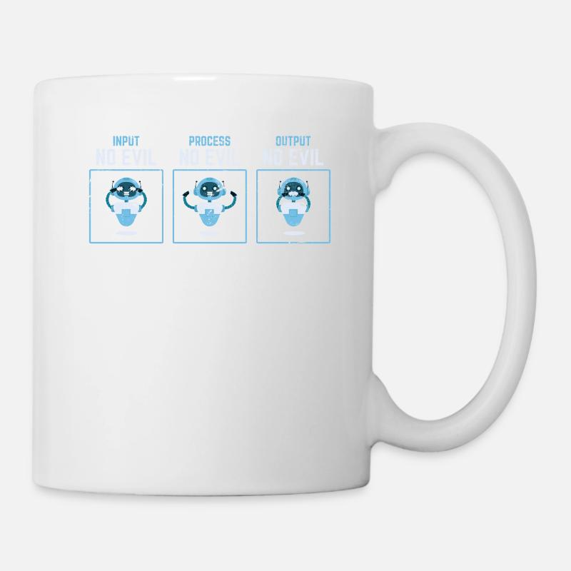 Logiciel d’ingénieur programmeur informatique Wise Robots - Mug blanc - blanc