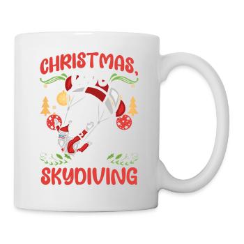 Skydive Skydive Christmas Love and Skydiving - Mug - white - Right