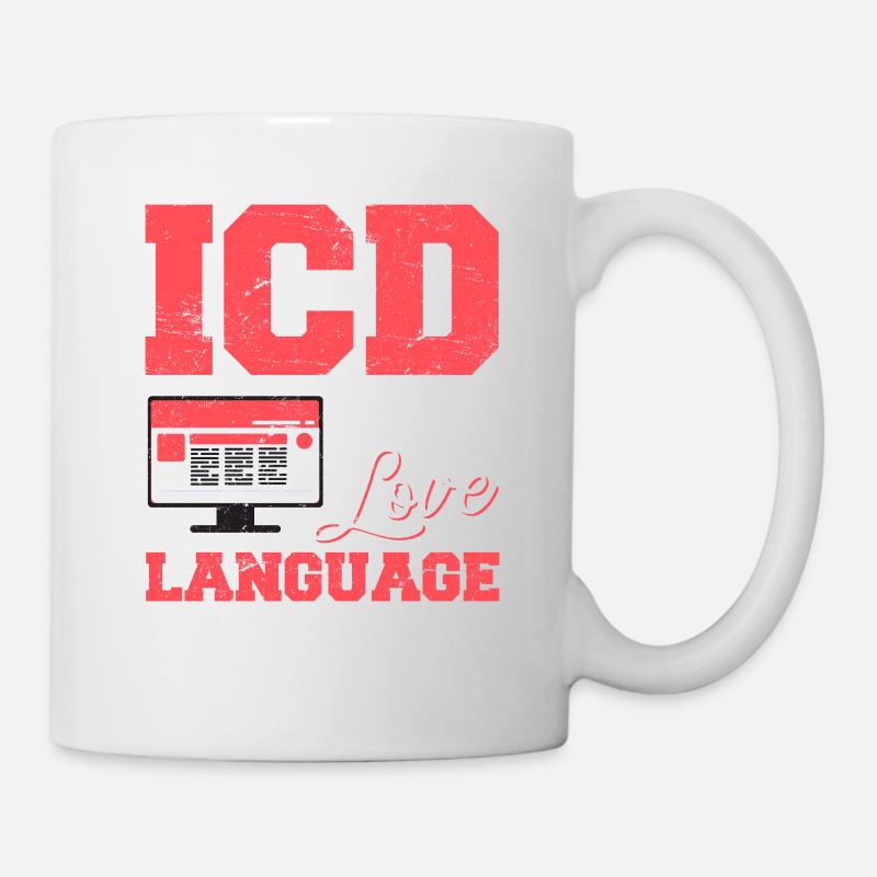 Drôle de codeur médical ICD Medical Coding Medical Bil - Mug blanc - blanc