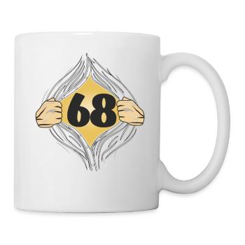 68 HEMD AUFZIEHEN - Tasse - Weiß - Rechts