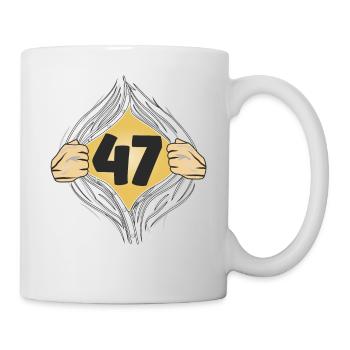 47 PUT ON SHIRT - Mug - white - Right