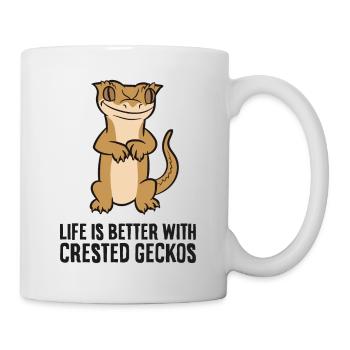 Crested Gecko Pet Life Is Better With Crested - Mug - white - Right