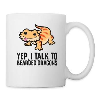 Bearded Dragon Owner Yep I Talk To Bearded Dragons - Mug - white - Right
