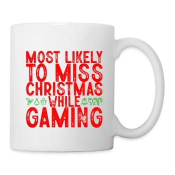 Most Likely To Miss Christmas While Gaming 2 - Mug - white - Right