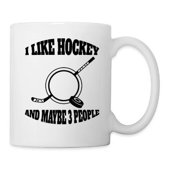 Eishockey Wintersport Eishockeyteam Geschenk - Tasse - Weiß - Rechts