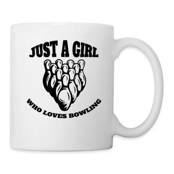 Bowling Skittles Filles Bowling Ball Bowler - Mug blanc - blanc - Droite