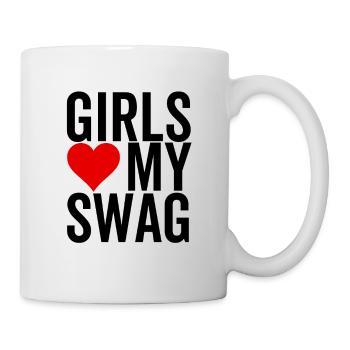 Girls Love My Swag - Mug - white - Right