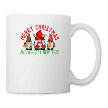 Joyeux Noël et bonne année Mignons Gnomes 2 - Mug blanc - blanc - Droite