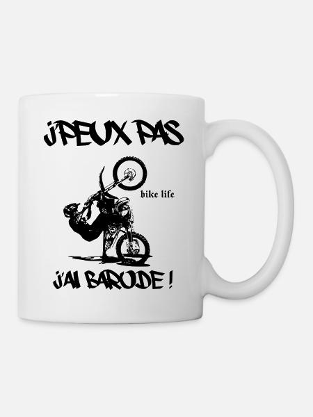 j'peux pas j'ai barode - Mug blanc - blanc