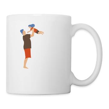 Vater und Tochter - Tasse - Weiß - Rechts