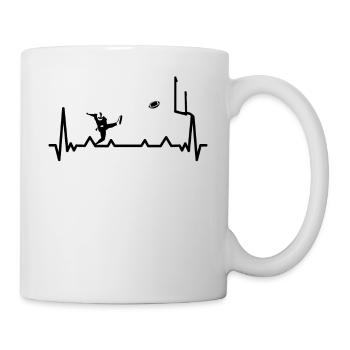 Joueur de football Rugby Ball Match de football - Mug blanc - blanc - Droite