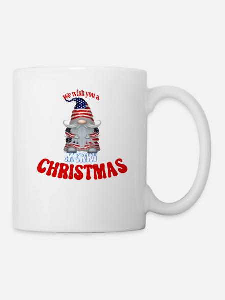 We wish you a merry Christmas American Gnome - Tasse - Weiß