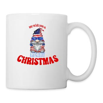 Nous vous souhaitons un joyeux Noël American Gnome - Mug blanc - blanc - Droite