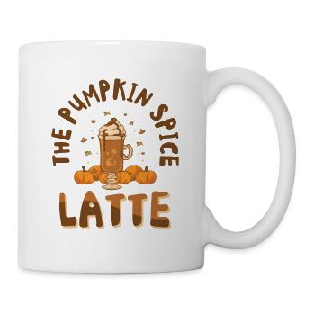 Kürbisgewürz Latte Halloween Kaffee Liebhaber - Tasse - Weiß - Rechts