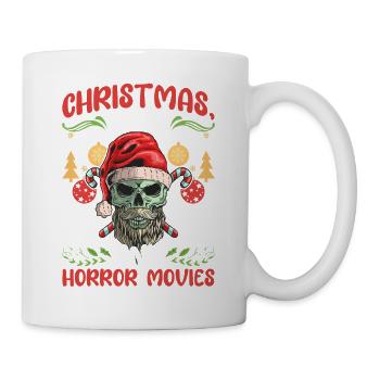 Horror Movie Cinema Santa Christmas Love Horror - Mug - white - Right