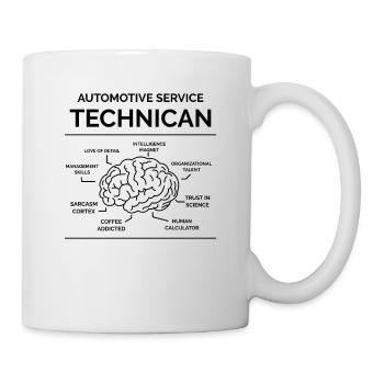 Technicien mécanicien automobile - Mug blanc - blanc - Droite