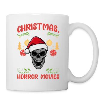 Horror Movie Cinema Santa Christmas Love Horror - Mug - white - Right