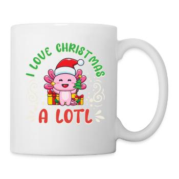 Love Christmas a LOTL, Liebe Weihnachten Axolotl - Mug - white - Right