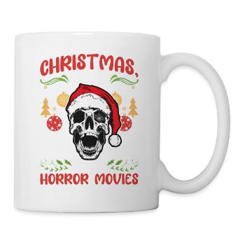 Horror Movie Cinema Santa Christmas Love Horror - Mug - white - Right