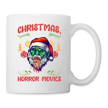Horror Movie Zombie Santa Christmas Love Horror - Mug - white - Right