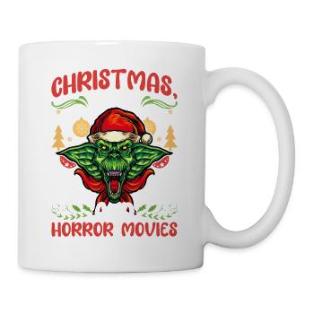 Horror Movie Zombie Santa Christmas Love Horror - Mug - white - Right